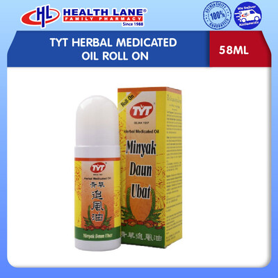TYT HERBAL MEDICATED OIL ROLL ON (58ML)